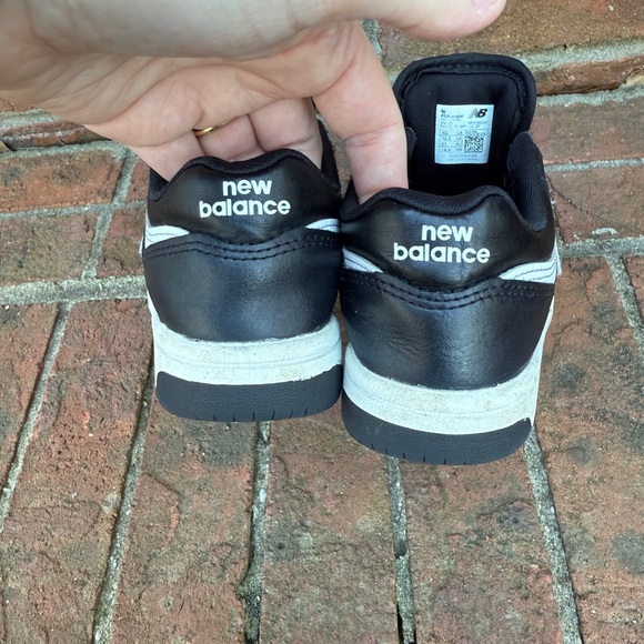 New Balance 480 Black Faux Leather Running Sneakers Size 13M kids boys toddler - Picture 5 of 9